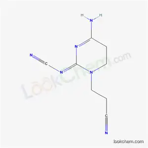 Molecular Structure of 71655-83-9 ([(2Z)-4-amino-1-(2-cyanoethyl)-5,6-dihydropyrimidin-2(1H)-ylidene]cyanamide)