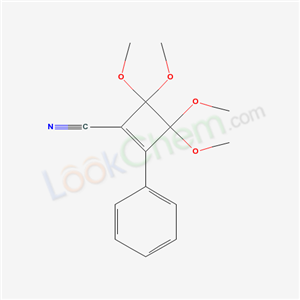 3,3,4,4-tetramethoxy-2-phenyl-cyclobutene-1-carbonitrile cas  56069-67-1