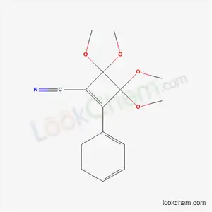 Molecular Structure of 56069-67-1 (3,3,4,4-tetramethoxy-2-phenylcyclobut-1-ene-1-carbonitrile)