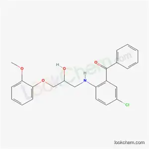 (5-chloro-2-{[2-hydroxy-3-(2-methoxyphenoxy)propyl]amino}phenyl)(phenyl)methanone