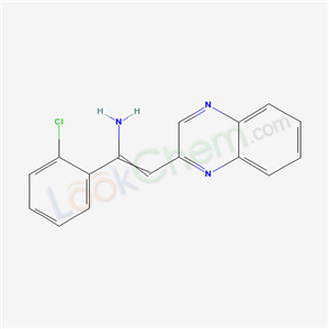 1-(2-chlorophenyl)-2-quinoxalin-2-yl-ethenamine cas  69737-10-6