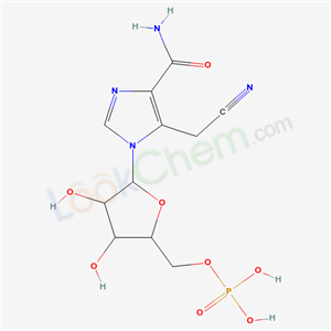 [5-[4-carbamoyl-5-(cyanomethyl)imidazol-1-yl]-3,4-dihydroxy-oxolan-2-yl]methoxyphosphonic acid cas  56039-12-4