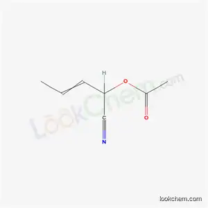 (E)-2-Acetyloxy-3-pentenenitrile