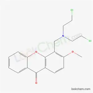Molecular Structure of 67428-63-1 (4-{[bis(2-chloroethyl)amino]methyl}-3-methoxy-9H-xanthen-9-one)