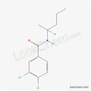 Molecular Structure of 7497-07-6 (3,4-Dichloro-N-(1-Methylbutyl)benza-Mide)