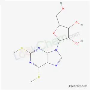 Molecular Structure of 3788-45-2 (2,6-bis(methylsulfanyl)-9-pentofuranosyl-9H-purine)