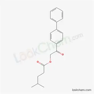 Molecular Structure of 4376-34-5 (2-(biphenyl-4-yl)-2-oxoethyl 4-methylpentanoate)