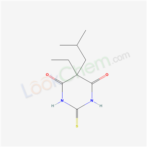 5-ethyl-5-(2-methylpropyl)-2-sulfanylidene-1,3-diazinane-4,6-dione cas  52414-81-0