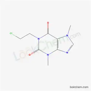 Molecular Structure of 56865-08-8 (1-(2-chloroethyl)-3,7-dimethyl-3,7-dihydro-1H-purine-2,6-dione)