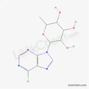 6-chloro-9-(6-deoxyhexopyranosyl)-9H-purine