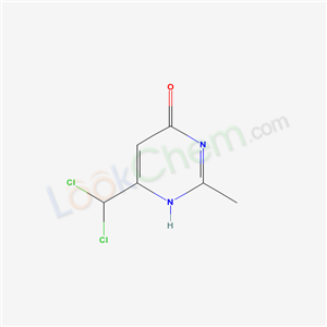 6-(dichloromethyl)-2-methyl-1H-pyrimidin-4-one cas  6082-75-3
