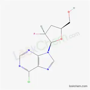 Molecular Structure of 132723-09-2 (6-chloro-9-(2,3-dideoxy-2-fluoro-beta-D-threo-pentofuranosyl)-9H-purine)