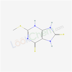 2-methylsulfanyl-7,9-dihydro-3H-purine-6,8-dithione cas  5453-12-3
