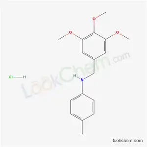 Molecular Structure of 151222-00-3 (4-methyl-N-(3,4,5-trimethoxybenzyl)aniline hydrochloride (1:1))