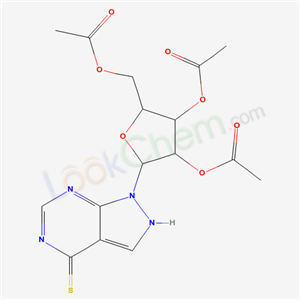 [3,4-diacetyloxy-5-(5-sulfanylidene-2,4,8,9-tetrazabicyclo[4.3.0]nona-1,3,6-trien-9-yl)oxolan-2-yl]methyl acetate cas  64372-70-9