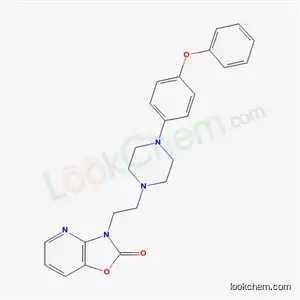 Molecular Structure of 134337-04-5 (3-{2-[4-(4-phenoxyphenyl)piperazin-1-yl]ethyl}[1,3]oxazolo[4,5-b]pyridin-2(3H)-one)