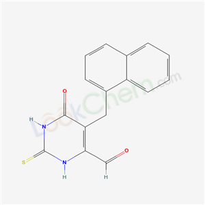 5-(naphthalen-1-ylmethyl)-6-oxo-2-sulfanylidene-3H-pyrimidine-4-carbaldehyde cas  21326-35-2