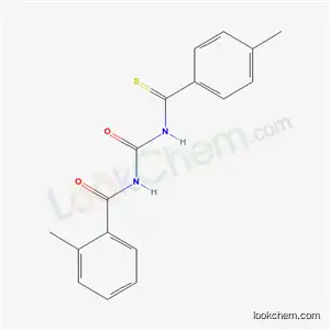 Molecular Structure of 58554-27-1 (2-methyl-N-{[(4-methylphenyl)carbonothioyl]carbamoyl}benzamide)