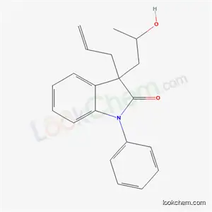 Molecular Structure of 20870-57-9 (3-(2-hydroxypropyl)-1-phenyl-3-(prop-2-en-1-yl)-1,3-dihydro-2H-indol-2-one)