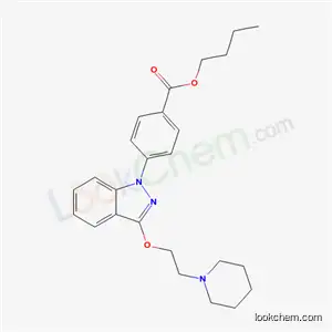 p-[3-(2-피페리디노에톡시)-1H-인다졸-1-일]벤조산 부틸 에스테르