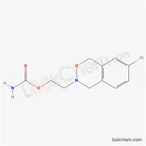 Molecular Structure of 21038-18-6 (Carbamic acid 2-(7-chloro-3,4-dihydro-1H-2,3-benzoxazin-3-yl)ethyl ester)