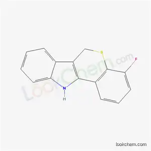 Molecular Structure of 21243-26-5 (6,11-Dihydro-4-fluoro[1]benzothiopyrano[4,3-b]indole)