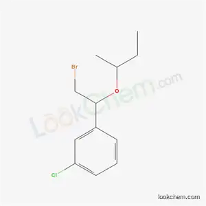 Molecular Structure of 21270-01-9 (1-[2-bromo-1-(butan-2-yloxy)ethyl]-3-chlorobenzene)