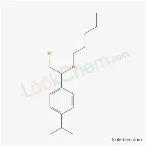 Molecular Structure of 21270-04-2 ([α-(Bromomethyl)-p-isopropylbenzyl]pentyl ether)