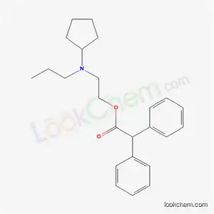 Molecular Structure of 21446-96-8 (Diphenylacetic acid 2-[(3-cyclopentylpropyl)amino]ethyl ester)