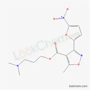 Molecular Structure of 21709-27-3 (3-(dimethylamino)propyl 5-methyl-3-(5-nitrofuran-2-yl)-1,2-oxazole-4-carboxylate)
