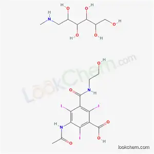 1-メチルアミノ-1-デオキシ-D-グルシトール?3-アセチルアミノ-5-[[(2-ヒドロキシエチル)アミノ]カルボニル]-2,4,6-トリヨード安息香酸