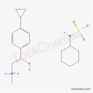 Molecular Structure of 30010-74-3 (2-(4-cyclopropylphenyl)-2-hydroxy-N-methylethanaminium cyclohexylsulfamate)