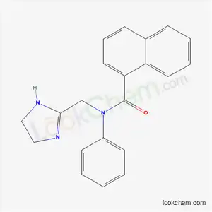 Molecular Structure of 32421-56-0 (N-[(2-Imidazolin-2-yl)methyl]-N-phenyl-1-naphthalenecarboxamide)