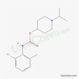 Molecular Structure of 33531-31-6 (2-Chloro-6-methylcarbanilic acid 1-isopropyl-4-piperidinyl ester)