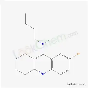 Molecular Structure of 34811-18-2 (7-bromo-N-butyl-1,2,3,4-tetrahydroacridin-9-amine)