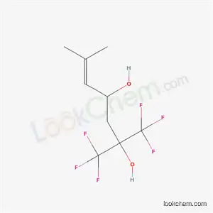 Molecular Structure of 34844-50-3 (1,1,1-trifluoro-6-methyl-2-(trifluoromethyl)hept-5-ene-2,4-diol)
