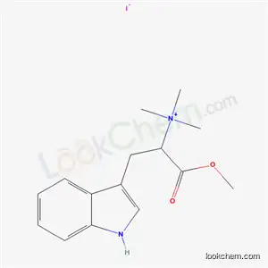 Molecular Structure of 35214-76-7 (3-(1H-indol-3-yl)-1-methoxy-N,N,N-trimethyl-1-oxopropan-2-aminium iodide)