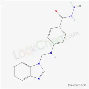 Molecular Structure of 36837-45-3 (p-[(1H-Benzimidazol-1-ylmethyl)amino]benzohydrazide)