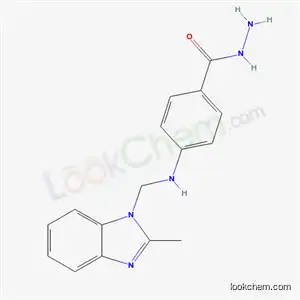 p-[(2-メチル-1H-ベンゾイミダゾール-1-イルメチル)アミノ]安息香酸ヒドラジド