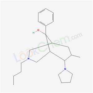 3-Butyl-7-methyl-9-phenyl-6-(1-pyrrolidinyl)-3-azabicyclo(3.3.1)nonan-9-ol