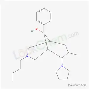 Molecular Structure of 36887-29-3 (3-butyl-7-methyl-9-phenyl-6-(pyrrolidin-1-yl)-3-azabicyclo[3.3.1]nonan-9-ol)