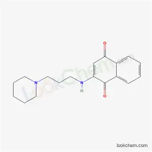 1,4-Naphthoquinone, 2-(3-piperidinopropyl)amino-