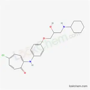 5-クロロ-2-({4-[3-(シクロヘキシルアミノ)-2-ヒドロキシプロポキシ]フェニル}アミノ)シクロヘプタ-2,4,6-トリエン-1-オン