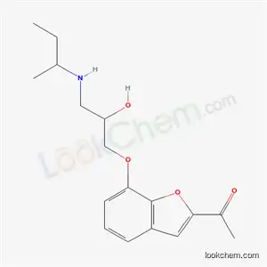 1-[7-[2-ヒドロキシ-3-(sec-ブチルアミノ)プロポキシ]-2-ベンゾフラニル]エタノン
