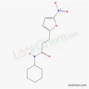 Molecular Structure of 39965-29-2 (N-Cyclohexyl-5-nitro-2-furanpropanamide)