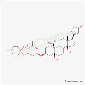 3β-[[3-O,4-O-(4-メチルシクロヘキシリデン)-2,6-ジデオキシ-β-D-ribo-ヘキソピラノシル]オキシ]-5,14-ジヒドロキシ-19-オキソ-5β-カルダ-20(22)-エノリド