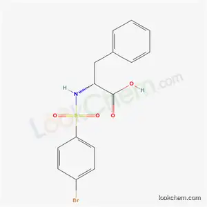 Molecular Structure of 40279-98-9 ((αR)-α-[[(4-Bromophenyl)sulfonyl]amino]benzenepropanoic acid)