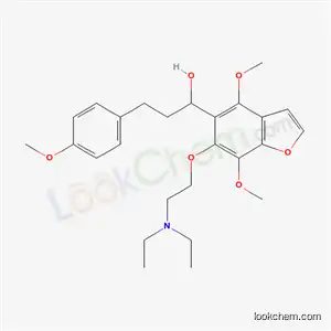 6-[2-(ジエチルアミノ)エトキシ]-4,7-ジメトキシ-α-[2-(4-メトキシフェニル)エチル]-5-ベンゾフランメタノール