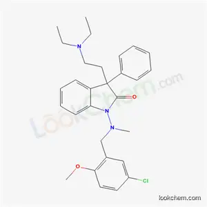 1-[メチル(5-クロロ-2-メトキシベンジル)アミノ]-3-(2-ジエチルアミノエチル)-3-フェニル-2-インドリノン