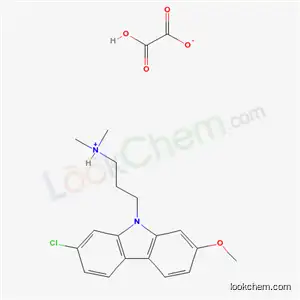 Molecular Structure of 41734-89-8 (3-(2-chloro-7-methoxy-9H-carbazol-9-yl)-N,N-dimethylpropan-1-amine ethanedioate)